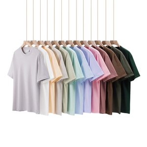 T-shirt à manches courtes surdimensionné en jersey 100% coton respirant et à séchage rapide, de haute qualité, avec logo personnalisé, pour homme, 180g - Product Image 4