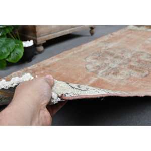 Antiguo naranja Beige 3,9X9,3 pies de lana de tejido plano alfombra turca Patchwork sala de estar alfombra de látex para decoraciones de sala de estar - Product Image 4