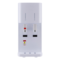 Distributeur d'eau chaude et froide Moolmang avec système de filtration UF à 4 étages, purificateur d'eau de comptoir de bureau SL218 blanc