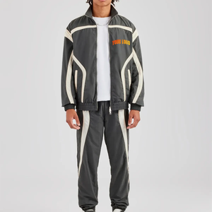 Nuevo Conjunto de Chaqueta Cortavientos con Capucha y Pantalones de Forro Polar para Hombre, Estilo Personalizado, Impreso, Transpirable, Ropa Deportiva, Oferta - Product Image 5