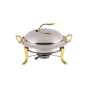 Royal Looking Food Server Pot Modern Gold Plated Food <b>Warmer</b> Serving Chafing Dish <b>Buffet</b> Serving Chafing Dish - Product Image 6