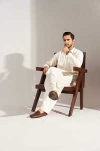 Pakistán Shalwar Kameez Set Ropa islámica Hombres Salwar Kameez Slim Fit Casual Party Wear Venta al por mayor - Product Image 6