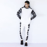 Chándal de jogging OEM personalizado para hombre, cortavientos, con capucha y cordón, de forro polar técnico, liso, de maternidad, con cordón completo, de secado rápido