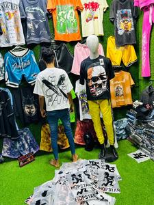 QYOURECLO personalizado Regular Fit cuello grueso dobladillo inferior hombres 100% algodón secado rápido transpirable manga corta 120g camisetas - Product Image 6