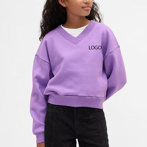 Prix de gros pour sweat-shirt décontracté et élégant pour filles avec logo personnalisé, matière respirante / ajustement confortable pour l'hiver - Product Image 1