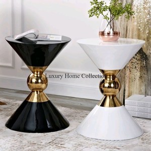 Diseño de hoja, diseñador de Metal, Centro de lujo y mesa auxiliar, Color dorado, pulido brillante, hecho a mano, aspecto elegante, suministros para mesa de centro - Product Image 6