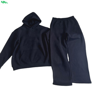 Ensemble de pantalons de survêtement et de sweat à capuche surdimensionnés de style confort ultime pour l'automne et l'hiver Survêtement chaud et lourd pour les saisons froides - Product Image 2