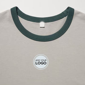 Ringer camiseta unisex de gran tamaño de algodón de manga corta Camiseta personalizada impresa camisetas personalizadas - Product Image 1