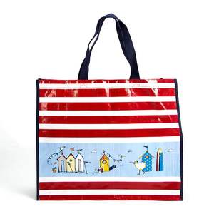 Fabricant vietnamien Conception personnalisée PP tissé fourre-tout réutilisable BOPP laminé sac à fermeture éclair étanche à l'humidité avec gravure - Product Image 3