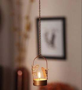 เชิงเทียนโลหะแบบแขวนประดับ,เชิงเทียนมีหลายสีสำหรับตกแต่งบ้านและสำนักงานงานแต่งงานงานเลี้ยง - Product Image 6