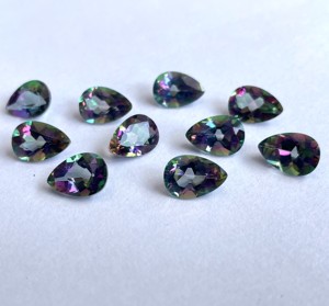 ลูกแพร์บุษราคัมลึกลับธรรมชาติขนาด3X5มม. ลูกแพร์เหลี่ยมเพชรพลอยคุณภาพยอดเยี่ยม - Product Image 1