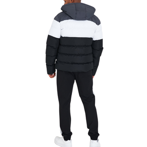 Chaqueta de Plumón Impermeable de Talla Grande, 80% Plumón, Abrigo de Invierno Cálido y Aislado, Ajuste Suave y Cómodo, Ropa de Exterior Duradera, Estilo Color Block - Product Image 5