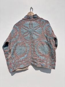 Best Quality Handmade Suzani Embroidery Jacket <b>Women</b> Short Suzani Cotton Jacket Free Size Customizable Suzani <b>Coat</b> - Product Image 6