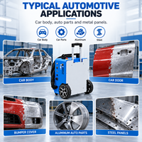 Machine de décapage de peinture au laser pulsé 500W pour la restauration des surfaces automobiles, nettoyeur portable de décapage de revêtement pour la réparation automobile