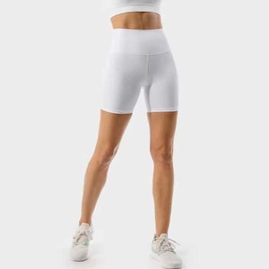 Shorts de compression de yoga d'entraînement de levage des fesses taille haute pour femmes de qualité supérieure respirants Spandex à séchage rapide/Nylon sur mesure - Product Image 3