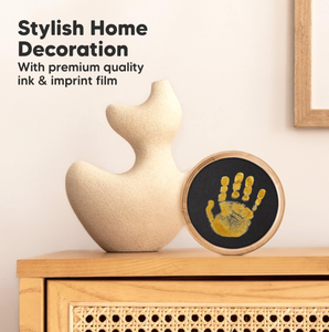 ELEVE Kit Moderne Écologique Léger et Réutilisable pour Empreintes de Pattes d'Animaux – Ensemble de Tampons d'Encre pour Chien et Chat, Cadre de Souvenir Commémoratif, DIY Mémoire - Product Image 5