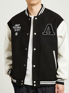 Vestes universitaires Letterman personnalisées et vierges OEM/Veste universitaire de baseball en gros Manches en cuir véritable - Product Image 2