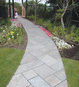 Dalles personnalisées en pierre bleue à frotter rugueux Vente Pavé de surface en carrelage pour chaussée extérieure - Product Image 1