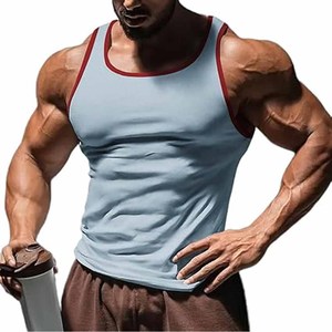Men Tank Top OEM Service Breathable Wholesale Price Solid Colors Men's Tank Tops - Product Image 1