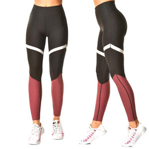 Leggings de sport réversibles taille haute pour femmes de qualité supérieure Logo de conception sans couture pour la course à pied en tissu tricoté en Spandex - Product Image 6