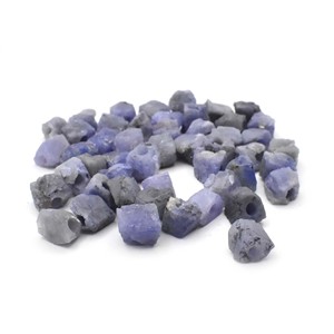 Tanzanite หินอัญมณีธรรมชาติหยาบหยาบหยาบแบบหลวมขนาด8-10มม. เจาะพลอยแฮนด์เมดสำหรับทำเครื่องประดับของขวัญสำหรับ - Product Image 5