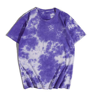Le plus récent T-Shirt lavé tie-dye avec logo personnalisé 100% coton Streetwear unisexe surdimensionné avec impression personnalisée Style Jersey décontracté - Product Image 2