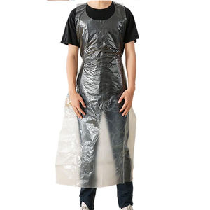 Bata de peluquería de nailon desechable personalizada, capas de peluquero, delantal para estilista, uso en salón, chal de plástico para teñir el cabello - Product Image 2