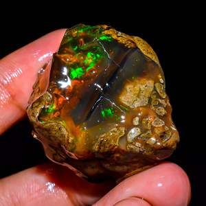 Opale de feu Welo, pierre précieuse en vrac, pierre précieuse d'opale naturelle, pierre précieuse brute d'opale éthiopienne, opale éthiopienne brute, 116.5 Ct. R-174 - Product Image 1