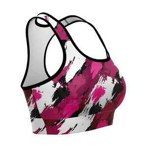 Sujetador Deportivo de Alta Calidad para Mujer, Tejido de Spandex/Nylon de Alta Sujeción, Último Diseño, Transpirable, de Secado Rápido, Servicio OEM - Product Image 4