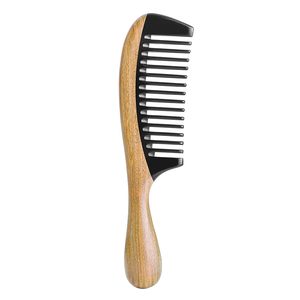 Peine de Cuerno de Búfalo de Dientes Anchos, Antiestático, para Barba y Cabello, con Mango de Madera, Herramienta de Aseo Natural, Duradera y Suave - Product Image 6