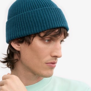 High Quality 100% Acrylic Custom Logo Beanie Hat Winter Short Knit Cuff Plain Dyed Print Warm Cotton <b>Knitted</b> Beanies For Men - Product Image 2