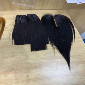 Venta al por mayor de alta calidad de hueso recto vietnamita donante crudo extensiones de cabello humano Super grueso para las mujeres negras Super doble dibujado - Product Image 6