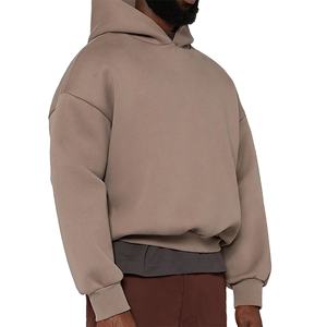 Sudadera con Capucha Extra Grande para Hombre, 500GSM, Estilo Cuadrado, 400 GSM, Sudadera Corta Gruesa, 100% Algodón, Sudadera Personalizada 2026 - Product Image 1
