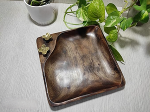 Plateau de service de meilleure qualité en bois massif de forme carrée pour la maison, la cuisine, le restaurant et la table à manger à bas prix - Product Image 4