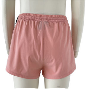 Shorts Deportivos Rosa Claro para Mujer con Bolsillos con Cremallera, Secado Rápido, Cintura Elástica, para Correr, Entrenamiento, Ejercicio, Shorts de Verano - Product Image 3