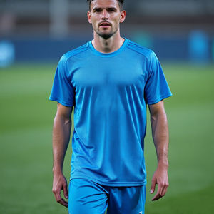 Ropa deportiva Jersey de cuello redondo de gran tamaño Boxy Fit Mesh Camisetas de fútbol Mesh Soccer Jersey - Product Image 4