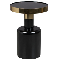 Meubles enduits de poudre rouge brillant Dernière conception Table d'appoint de style moderne Table d'appoint en métal Table d'appoint sur mesure