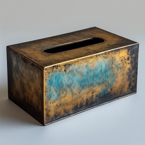 Boîte à mouchoirs de table en métal moderne, fabrication artisanale et portable, construction durable, design élégant, taille et couleur personnalisables, prêt pour la maison - Product Image 1