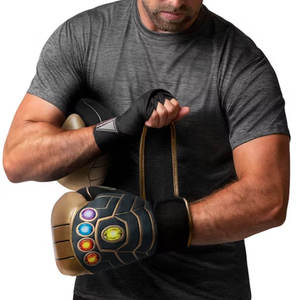 Guantes de Boxeo de Cuero Genuino de la Mejor Calidad, Guantes de Entrenamiento Elásticos para Exteriores, Guantes de Boxeo con Logotipo Personalizado Unisex - Product Image 4