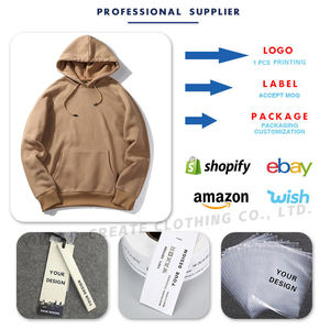 Sudadera con capucha para hombre talla grande al por mayor 100% algodón con logotipo personalizado para invierno-Método de impresión digital - Product Image 4