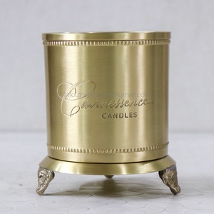 Bocaux à bougies en cuivre martelé faits à la main, vides, avec logo personnalisé, 15 oz, récipients d'emballage personnalisés pour la décoration intérieure, votifs en gros - Product Image 2