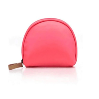 Pochette de voyage en toile écologique demi-lune pour cosmétiques, organiseur de maquillage, logo personnalisé, haute qualité, certifiée GOTS