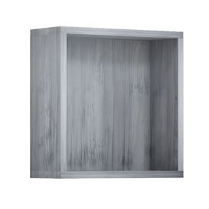 Cube d'Unité Murale Ouverte Couleur Orme Clair Taille 34x34x13cm pour Salle de Bain Chambre Entrée Lot de 1 Cube Bacs de Rangement - Product Image 1