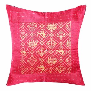 Luxus Boho gestreifte Kissen Hochwertige bestickte Bezüge Sofa kissen Mashru Seide Kissen bezüge für Wohnkultur