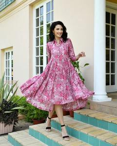 Vestido indio de algodón con bloque de mano para mujer, elegante estampado Floral, vestido de fiesta de Club sin mangas a la moda para ropa de verano, suministro ODM - Product Image 2