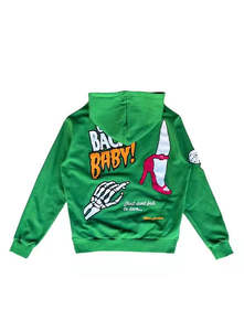 OEM Coton de haute qualité Confortable Chenille Broderie Personnalisé Hommes Pull à Capuche Non-String Puff Print Doux Polaire Doublé Surdimensionné - Product Image 2