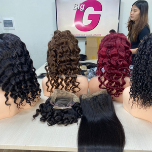 Venta al por mayor 100% Extensiones de cabello humano sin procesar largo HD Peluca transparente Base de tupé de encaje recto suizo incluyendo onda profunda - Product Image 6