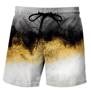 Pantalones cortos de baño de secado rápido transpirables de diseño personalizado para hombre, pantalones cortos de tabla multicolor de algodón/poliéster/malla, pantalones cortos de sublimación sólidos - Product Image 3