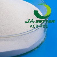 Polymer acrylique à fusion rapide ACR 401, agent de traitement du PVC et modificateur d'impact, poudre blanche pour tuyaux, profilés, feuilles, panneaux en mousse