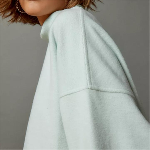 Qualité de luxe Pull Col Haut Sweat Streetwear Baggy Coton Épais Surdimensionné Col Montant Sweat - Product Image 2